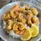 Butter Garlic Shrimps Over Rice